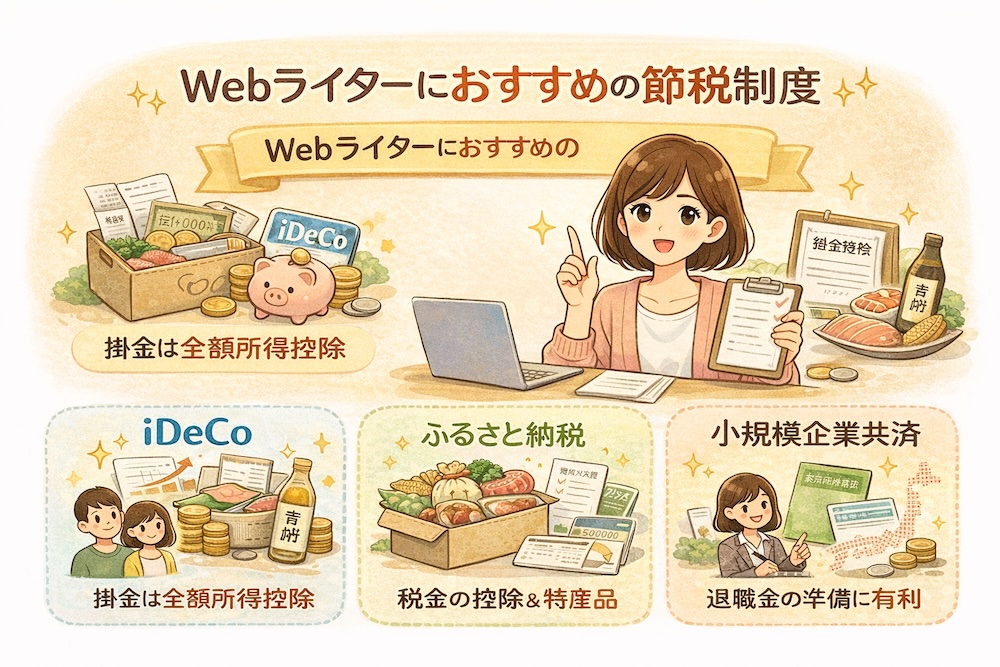 Webライター向け節税制度の紹介